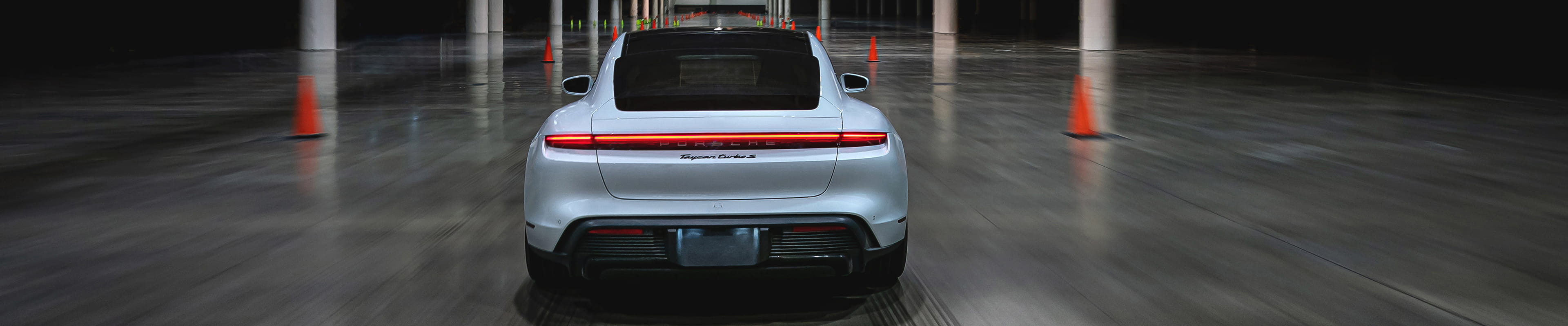 Porsche Taycan in Warehouse