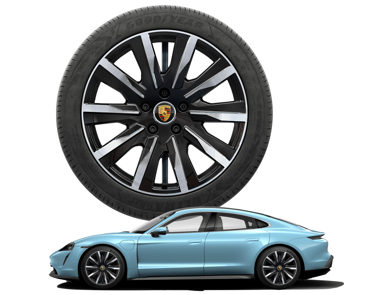 20-inch Taycan Tequipment Design in Black (High Gloss)