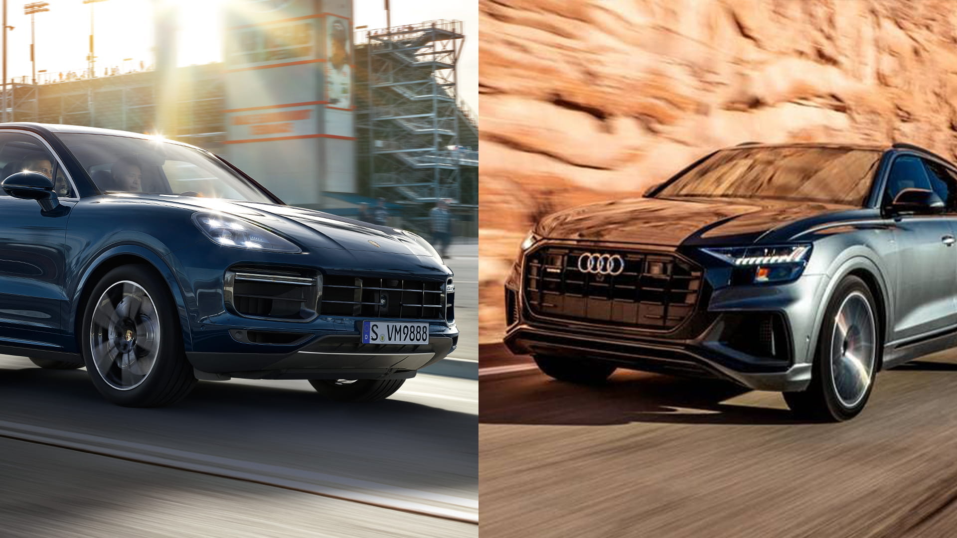 2020 Porsche Cayenne Coupe vs 2019 Audi Q8