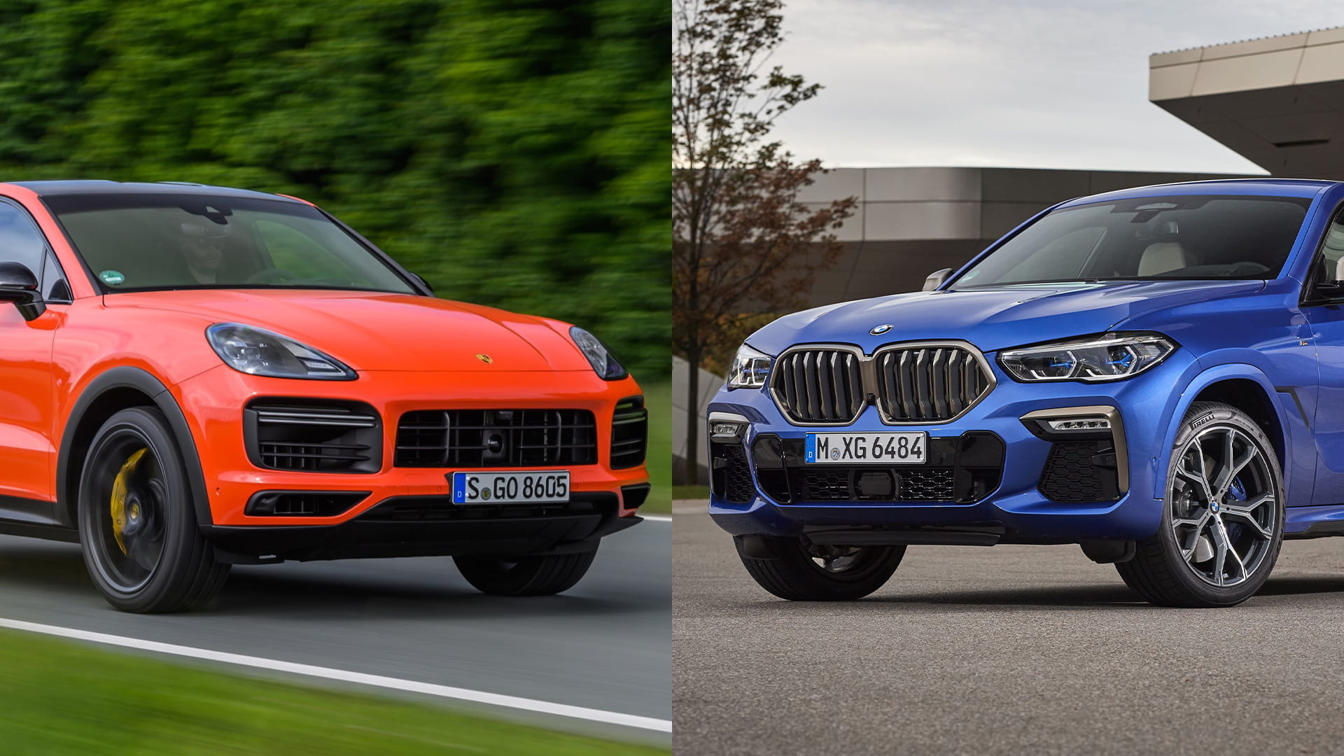 2020 Porsche Cayenne Turbo S E-Hybrid Coupe vs 2020 BMW X6 M