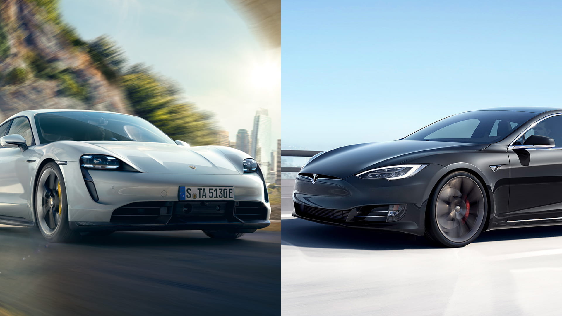 2020 Porsche Taycan 4S vs 2020 Tesla Model S