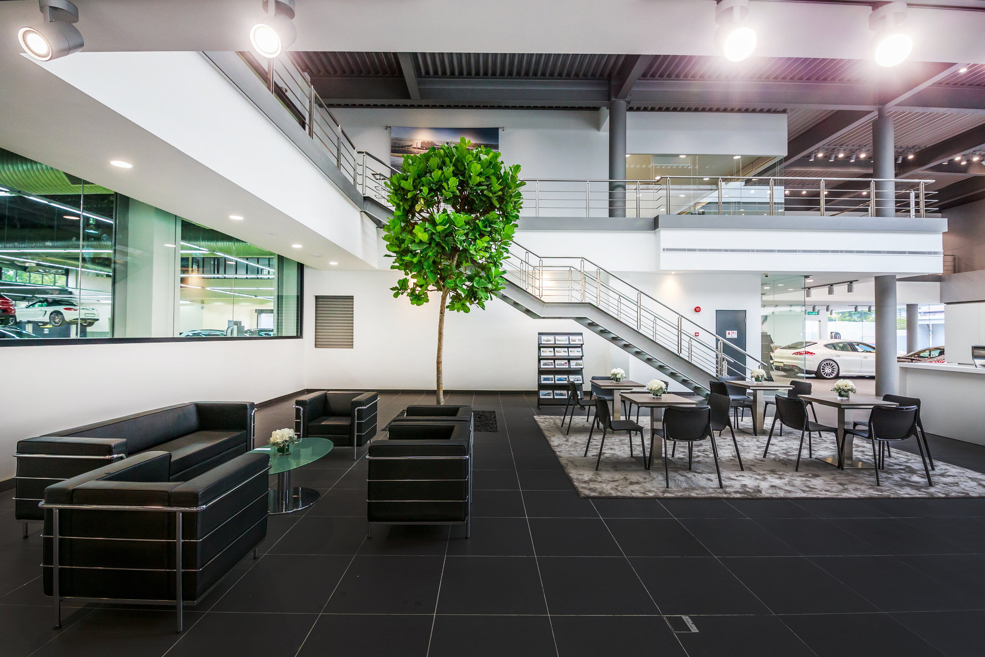 Porsche Centre Sungai Besi. Carrera Lounge. Seating and waiting lounge area.