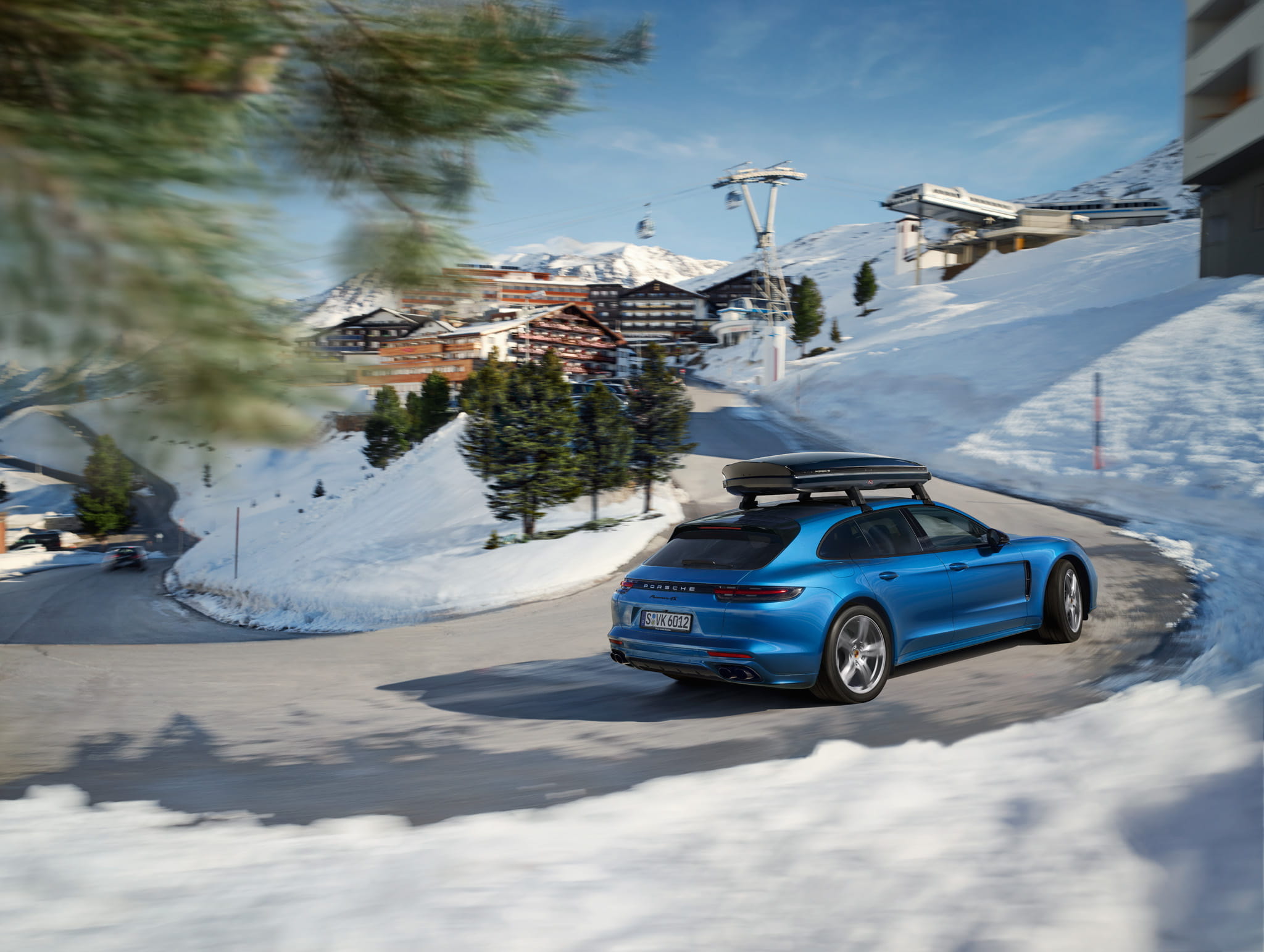 Panamera Sport Turismo med skiboks