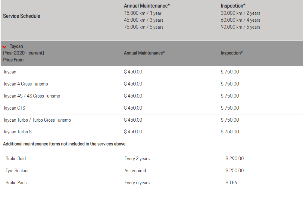 Taycan Service