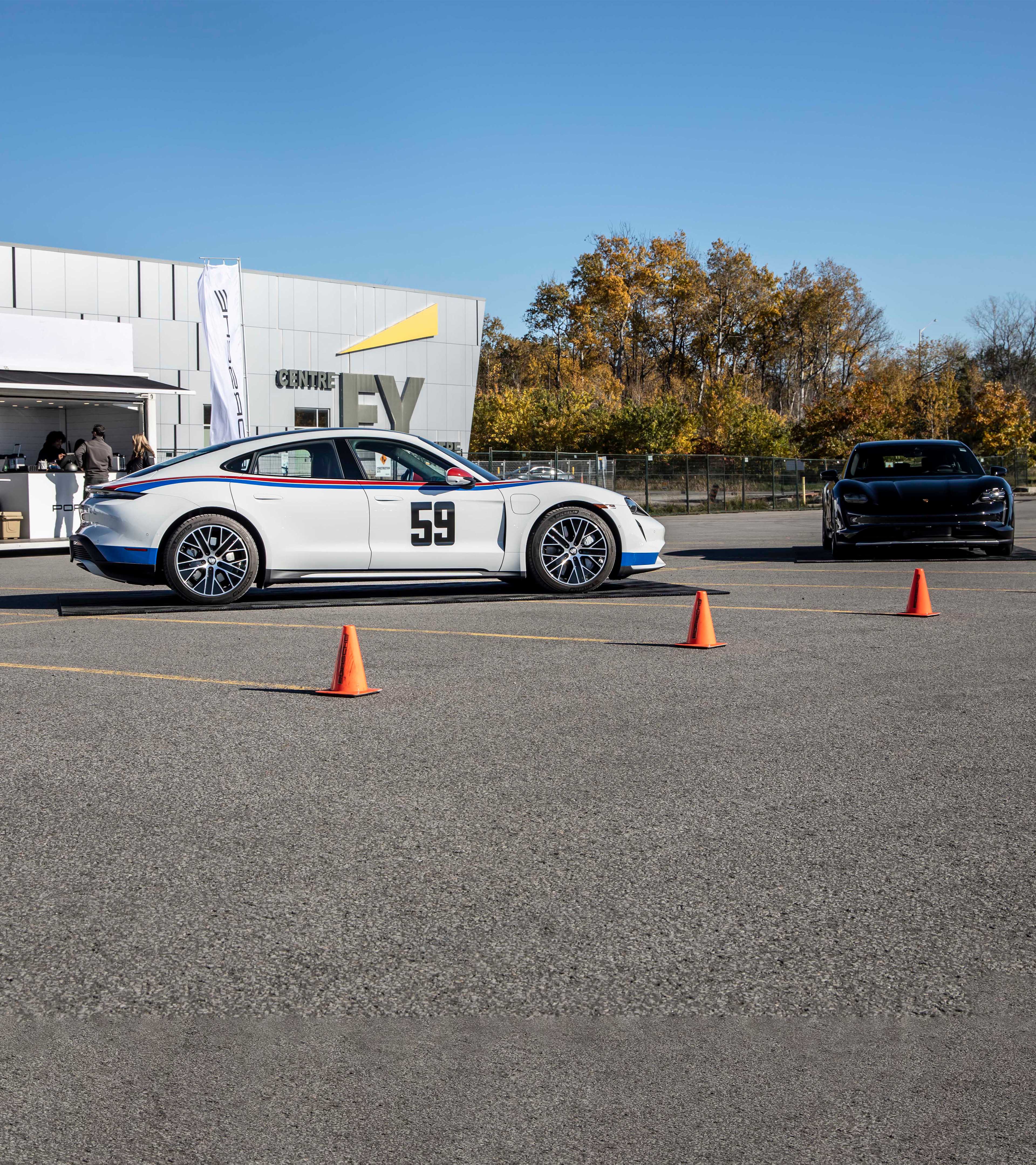 Two Porsches ready for the day