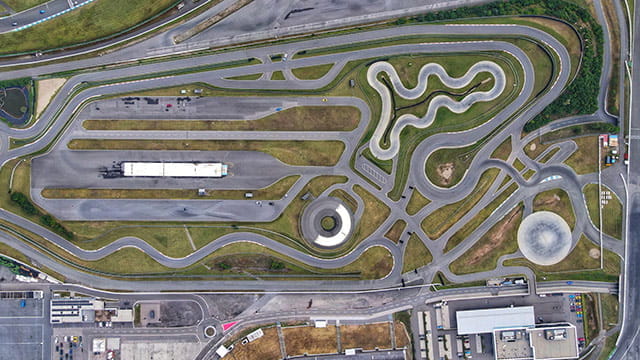 Hockenheimring aus der Vogelperspektive